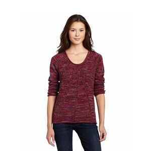 Calvin Klein Jeans Women's Chunky Marled Cotton Sweater Size L